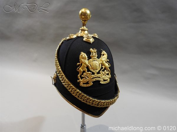 Royal Army Medical Corps Officer’s Service Helmet  Lt R Le Geyt Worsley - Image 20