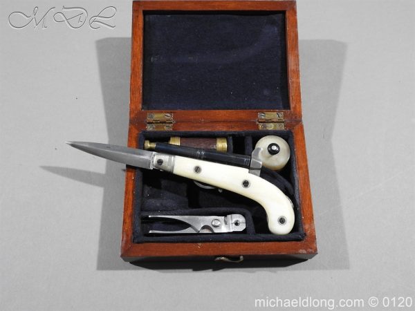 Miniature Knife Pistol Cased with Accessories