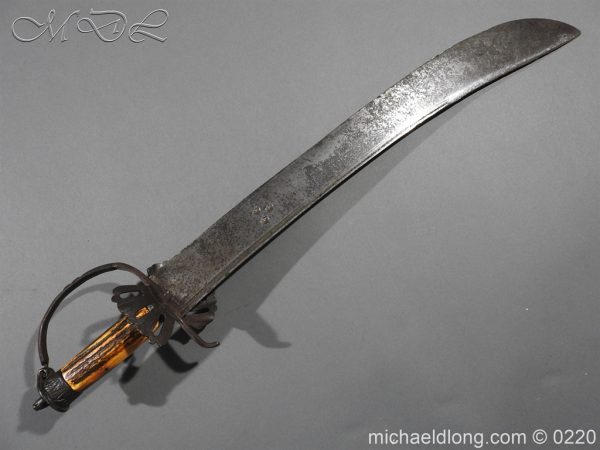 English Military Hanger - Horn Clemens Solingen 1586 - 1617 - Image 5
