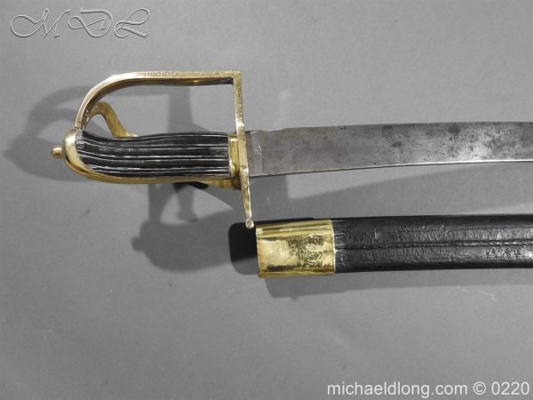 French Naval Cutlass Dated 1797 - Image 6