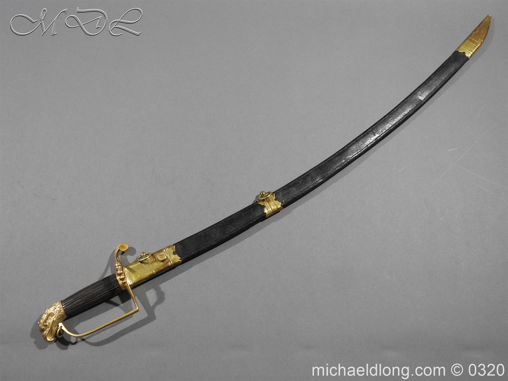 Eagle Headed Five Ball Officer's Sword - Image 3