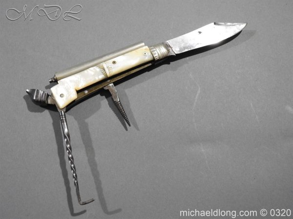English Victorian Percussion Combination Pistol - Image 8