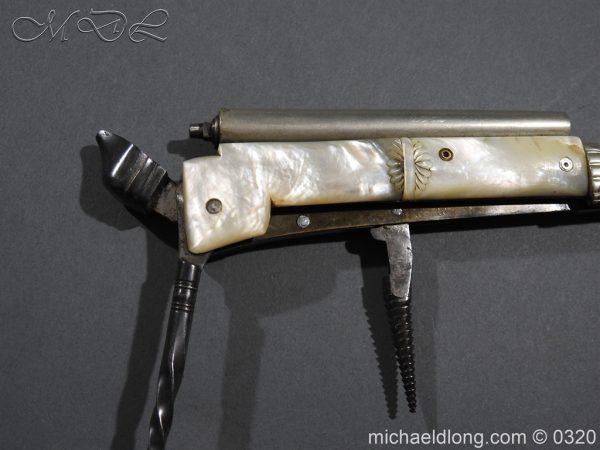 English Victorian Percussion Combination Pistol - Image 9