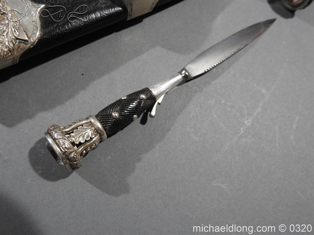 Gordon Highlanders Officer's Cased Dirk Set - Image 9
