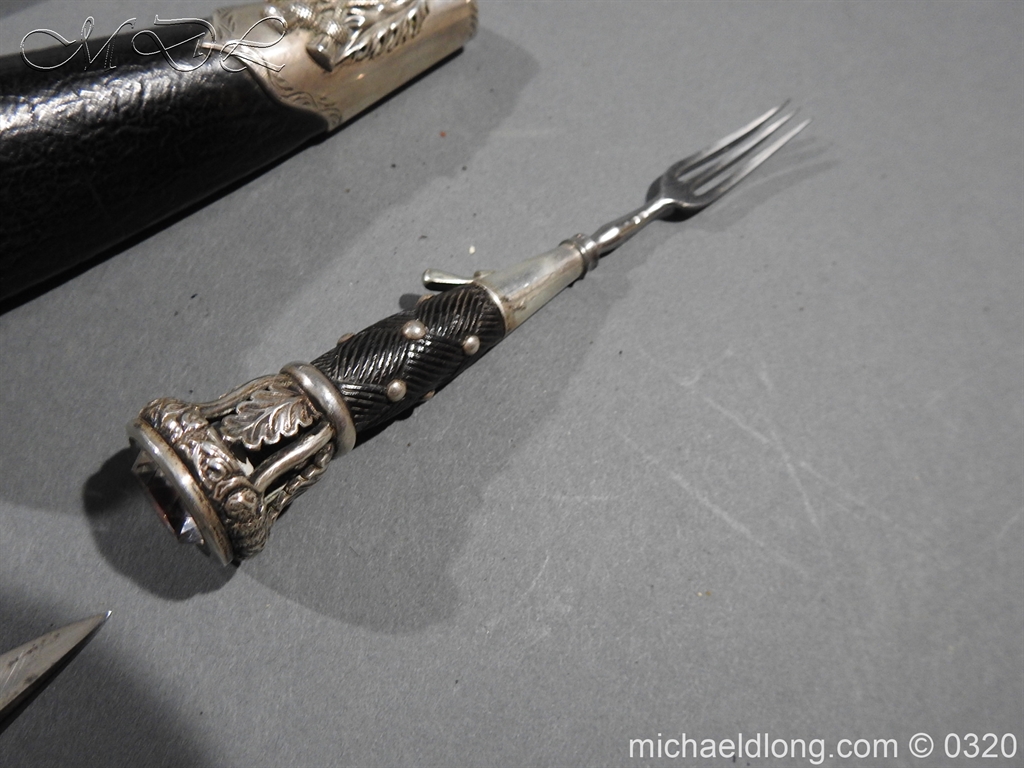 Gordon Highlanders Officer's Cased Dirk Set - Image 10