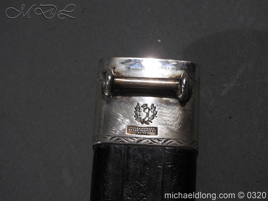 Gordon Highlanders Officer's Cased Dirk Set - Image 26