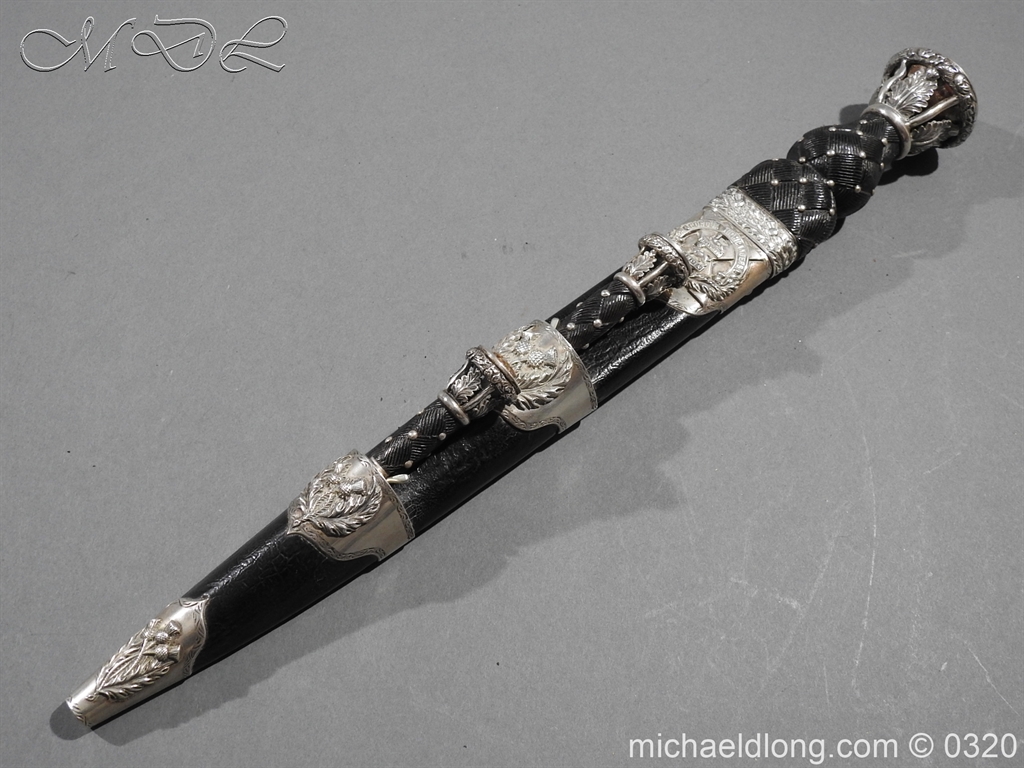 Gordon Highlanders Officer's Cased Dirk Set - Image 29