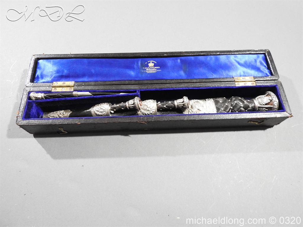 Gordon Highlanders Officer's Cased Dirk Set - Image 30