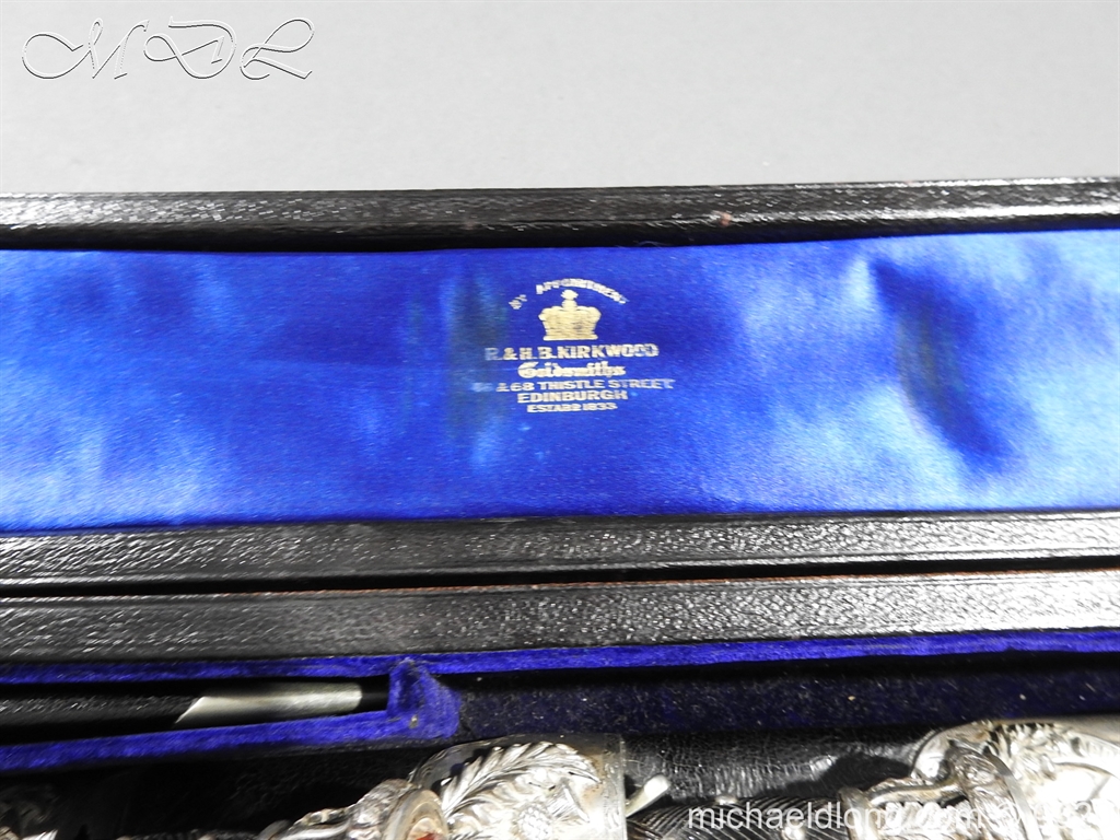 Gordon Highlanders Officer's Cased Dirk Set - Image 31
