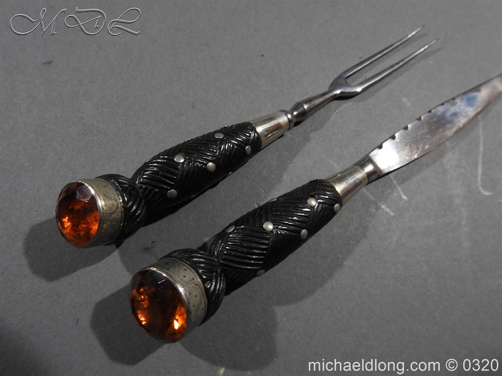 Scottish Silver Mounted Cased Dress Dirk - Image 16