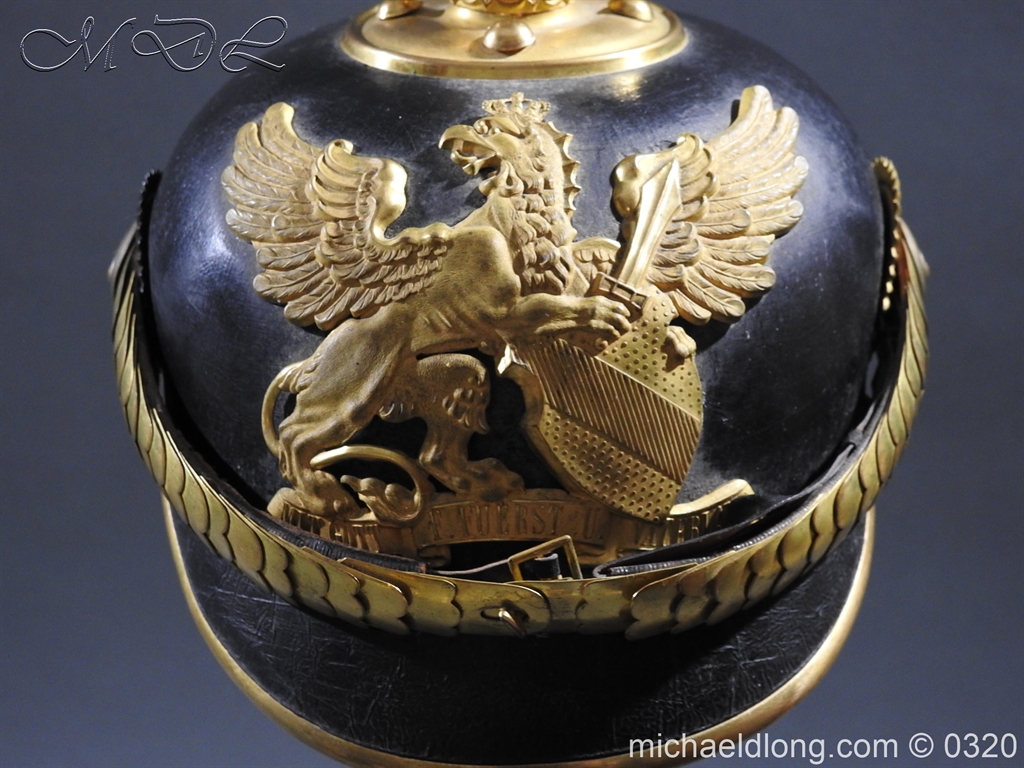 Imperial German Baden Artillery Officers Pickelhaube - Image 3