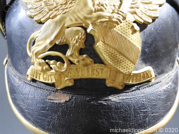 Imperial German Baden Artillery Officers Pickelhaube - Image 4
