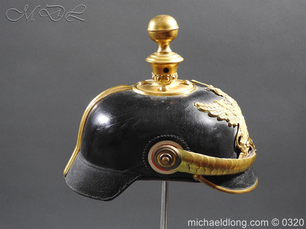 Imperial German Baden Artillery Officers Pickelhaube - Image 6