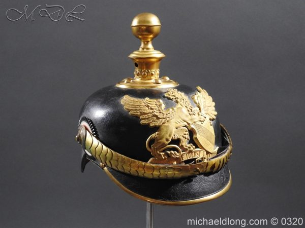 Imperial German Baden Artillery Officers Pickelhaube - Image 12