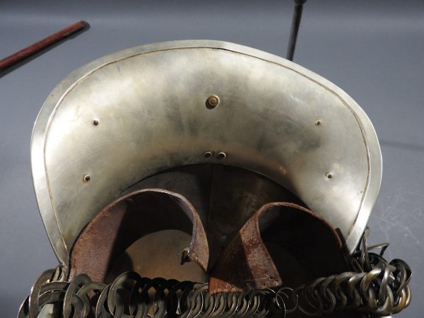 British Presentation Fire Helmet dated 1889 - Image 13