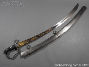 British 1796 Blue and Gilt Officer's Sword