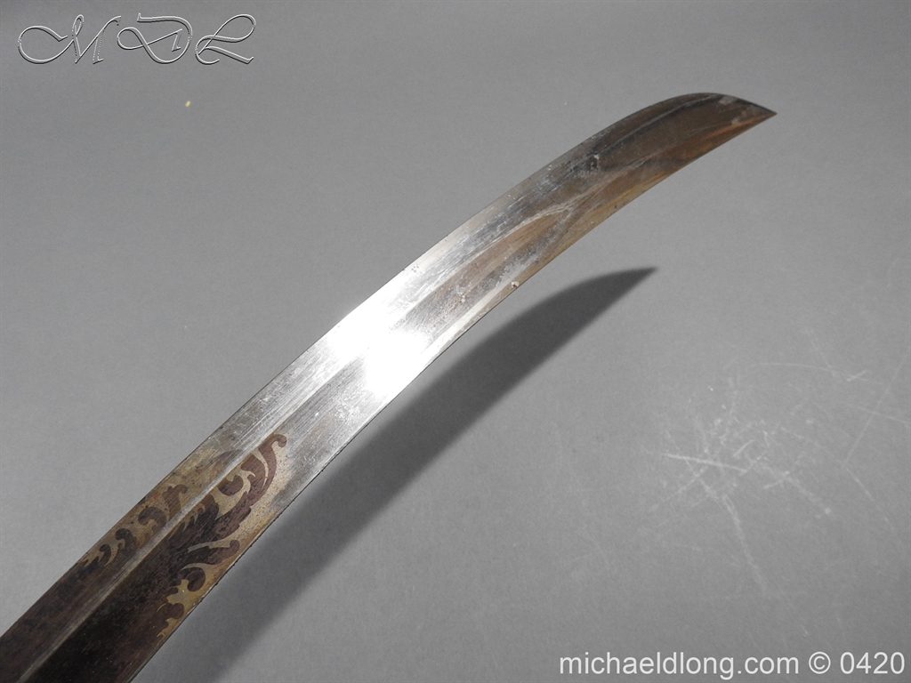 British 1796 Blue and Gilt Officer's Sword - Image 14