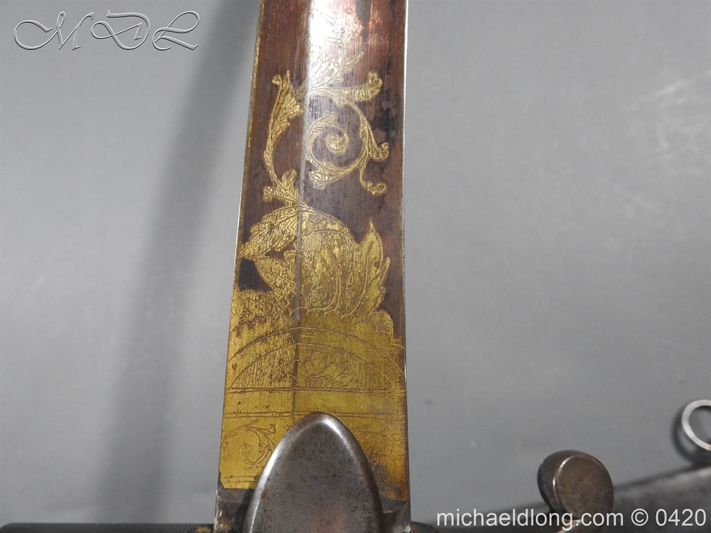 British 1796 Blue and Gilt Officer's Sword - Image 18