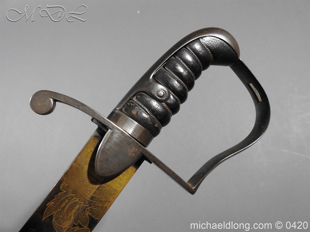 British 1796 Blue and Gilt Officer's Sword - Image 26