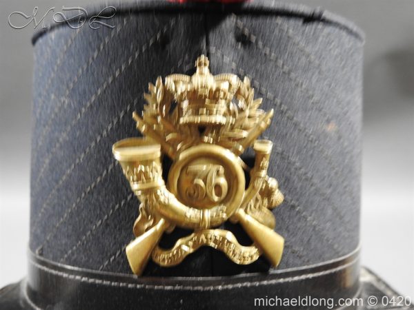 Victorian 36 Regiment Light Infantry Shako - Image 2