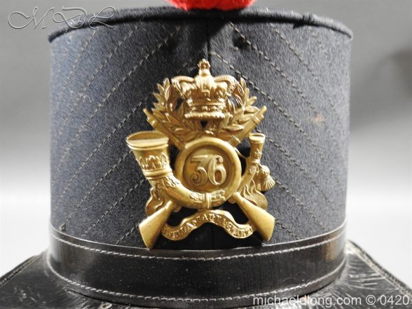 Victorian 36 Regiment Light Infantry Shako - Image 3