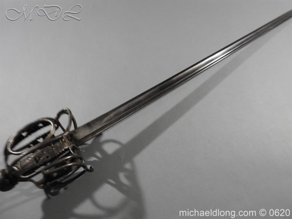 British Basket Hilted Dragoon Sword c 1780 - Image 6