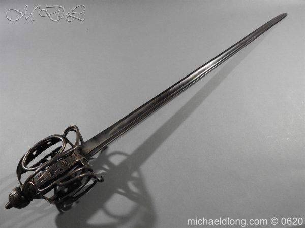 British Basket Hilted Dragoon Sword c 1780 - Image 7