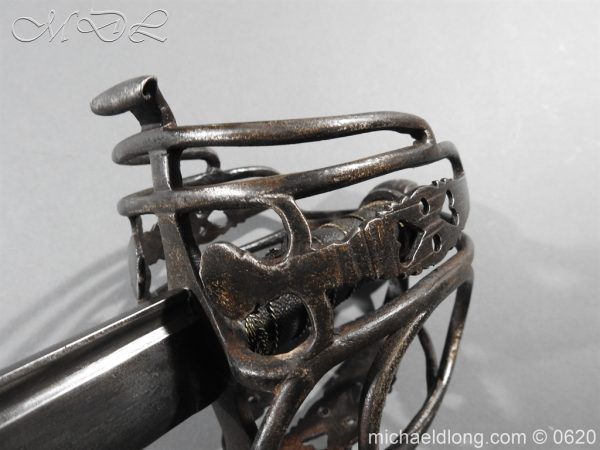 British Basket Hilted Dragoon Sword c 1780 - Image 13