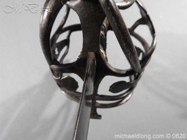 British Basket Hilted Dragoon Sword c 1780 - Image 15