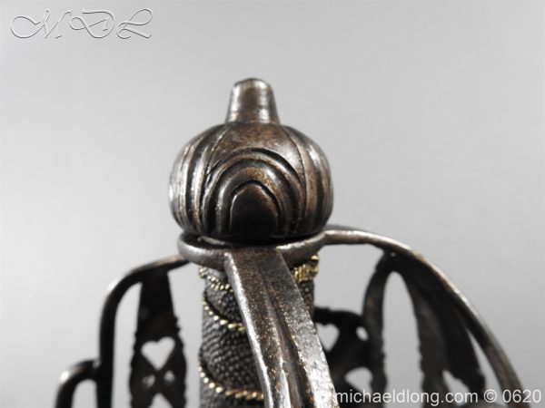 British Basket Hilted Dragoon Sword c 1780 - Image 16