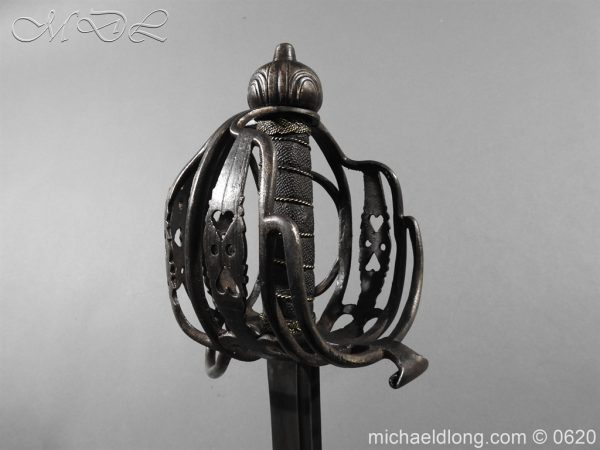 British Basket Hilted Dragoon Sword c 1780 - Image 22
