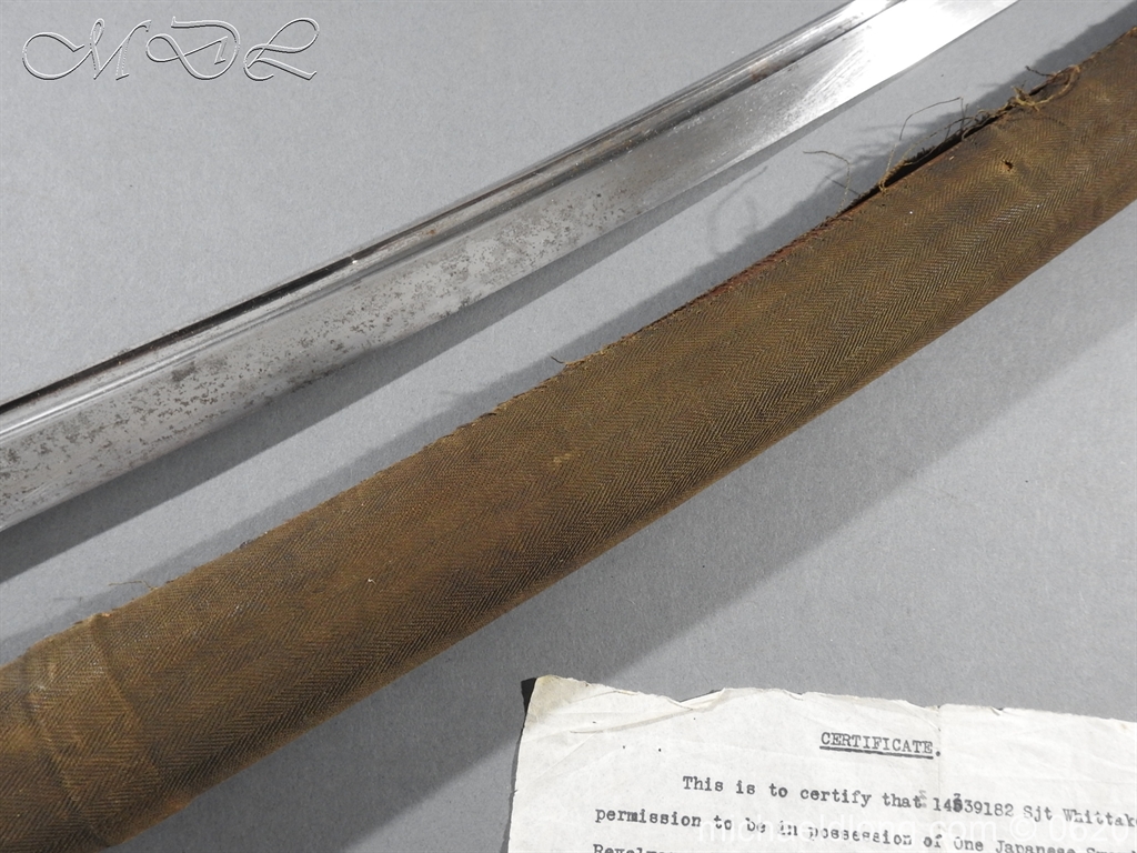 Japanese Officer's WW2 Sword Blade in Shirasaya - Image 25
