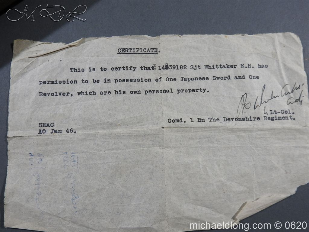 Japanese Officer's WW2 Sword Blade in Shirasaya - Image 23