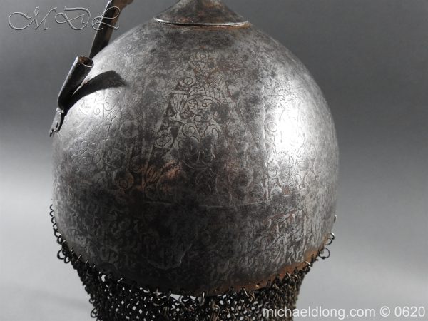 Indo Persian Kula Khud Helmet 19c - Image 10