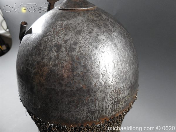 Indo Persian Kula Khud Helmet 19c - Image 11