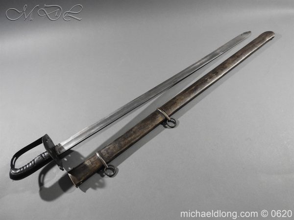 1796 Heavy Cavalry Disk Hilt Troopers Sword by Woolley - Image 5