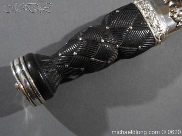 1st Highland Light Infantry Silver Mounted Dirk and Sgian Dubh - Image 16