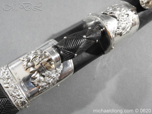 1st Highland Light Infantry Silver Mounted Dirk and Sgian Dubh - Image 15