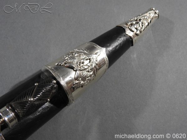 1st Highland Light Infantry Silver Mounted Dirk and Sgian Dubh - Image 14