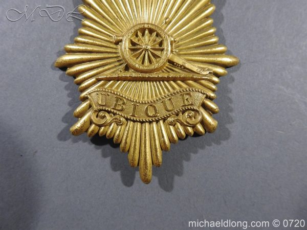 Royal Regiment of Artillery Victorian NCO’s Bell Top Shako Plate - Image 2