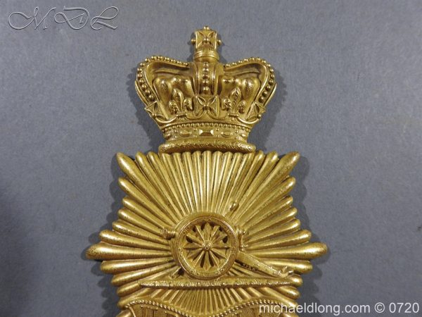 Royal Regiment of Artillery Victorian NCO’s Bell Top Shako Plate - Image 3