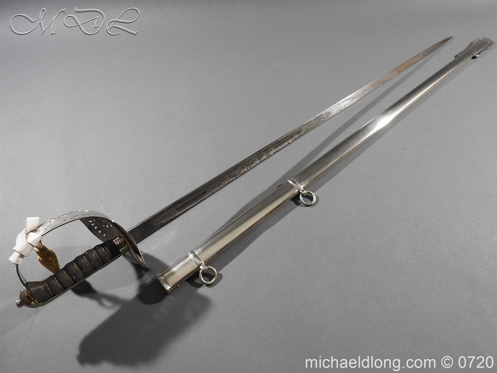 British Victorian 1897 Officers Sword - Image 5