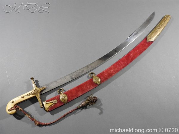 9th Lancer's 1822 pattern Mameluke Officer's Full Dress Sword