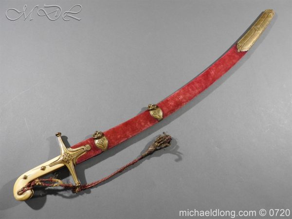 9th Lancer's 1822 pattern Mameluke Officer's Full Dress Sword - Image 32
