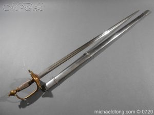 British Heavy Cavalry Officer's 1796 Dress sword