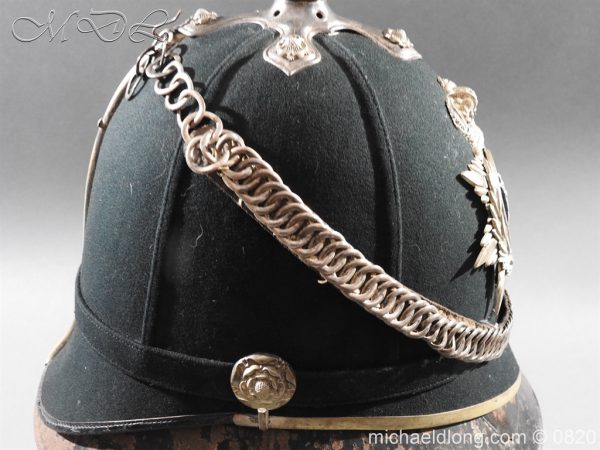 Dundee Highlanders Victorian Green Cloth Helmet - Image 6