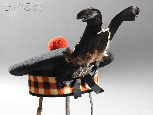 Kings Own Scottish Borderers Officer's Kilmarnock Bonnet - Image 12