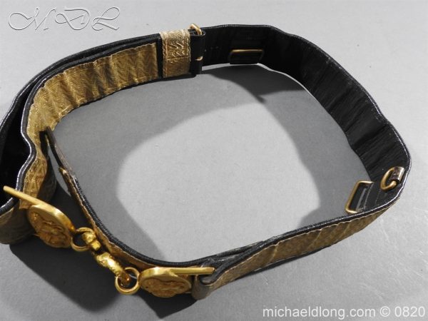 Royal Artillery Victorian Officer's Dress Belt - Image 5