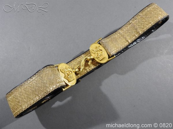 Royal Artillery Victorian Officer's Dress Belt - Image 8