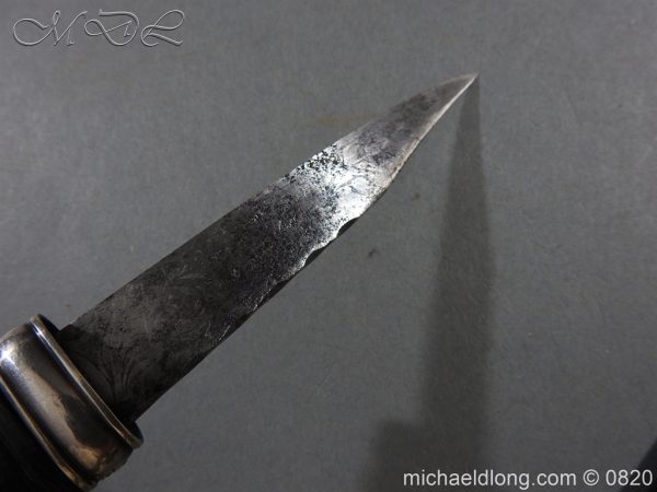 Gordon Highlanders Sgian Dubh with Etched Blade - Image 8